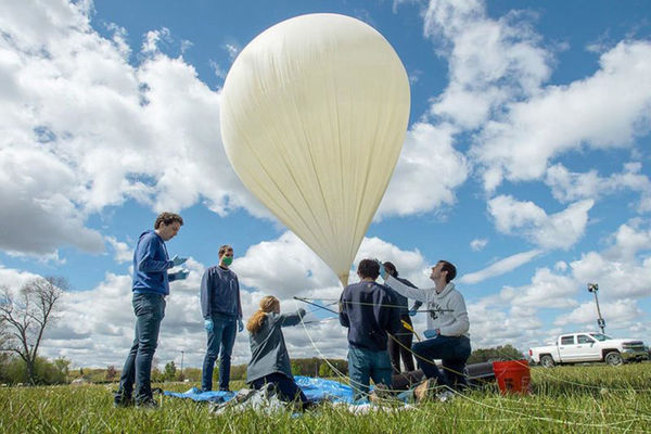 New satellite design team IrishSat launches its first high-altitude balloon