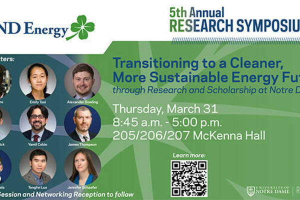 ND Energy research symposium to focus on transitioning to a cleaner, more sustainable energy future